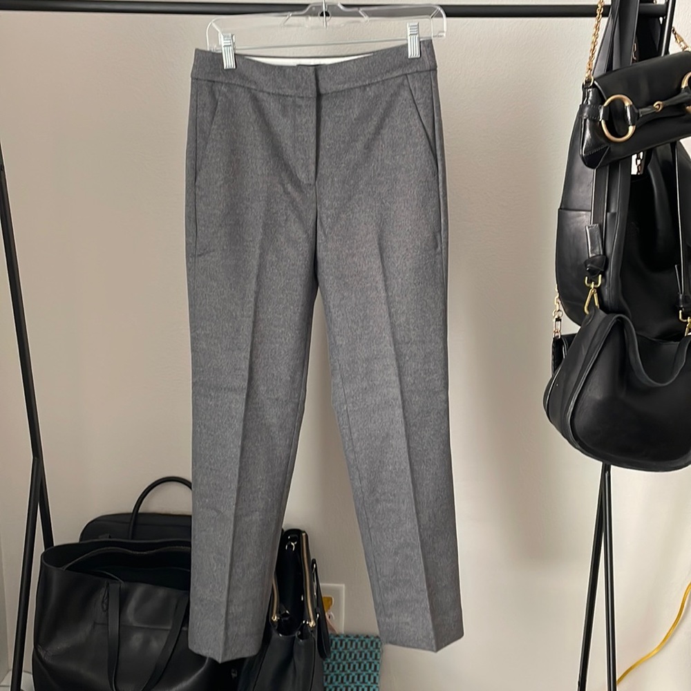 NWT J Crew Kate pants in grey flannel